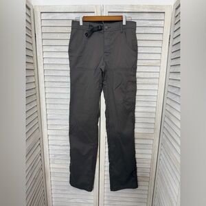 Prana Men’s Stretch Zion Pants Size 28x36 Gray